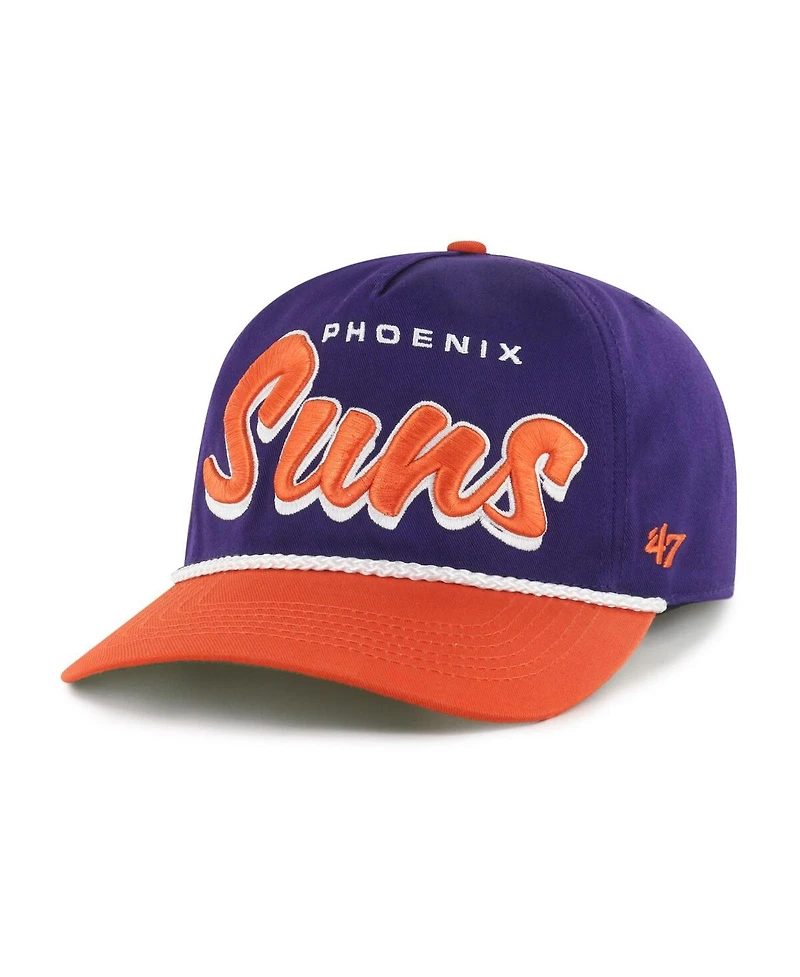 '47 Men's Purple/Orange Phoenix Suns Drop Shadow Rope Hitch Adjustable Hat