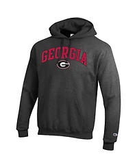 Champion Men's Charcoal Georgia Bulldogs Arch Over Logo Pullover Hoodie Sweatshirt