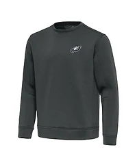 Antigua Men's Pewter Philadelphia Eagles Relevant Lightweight Pullover Sweatshirt