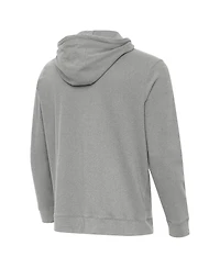 Antigua Men's Heather Gray Indiana Hoosiers Cloud Pullover Hoodie
