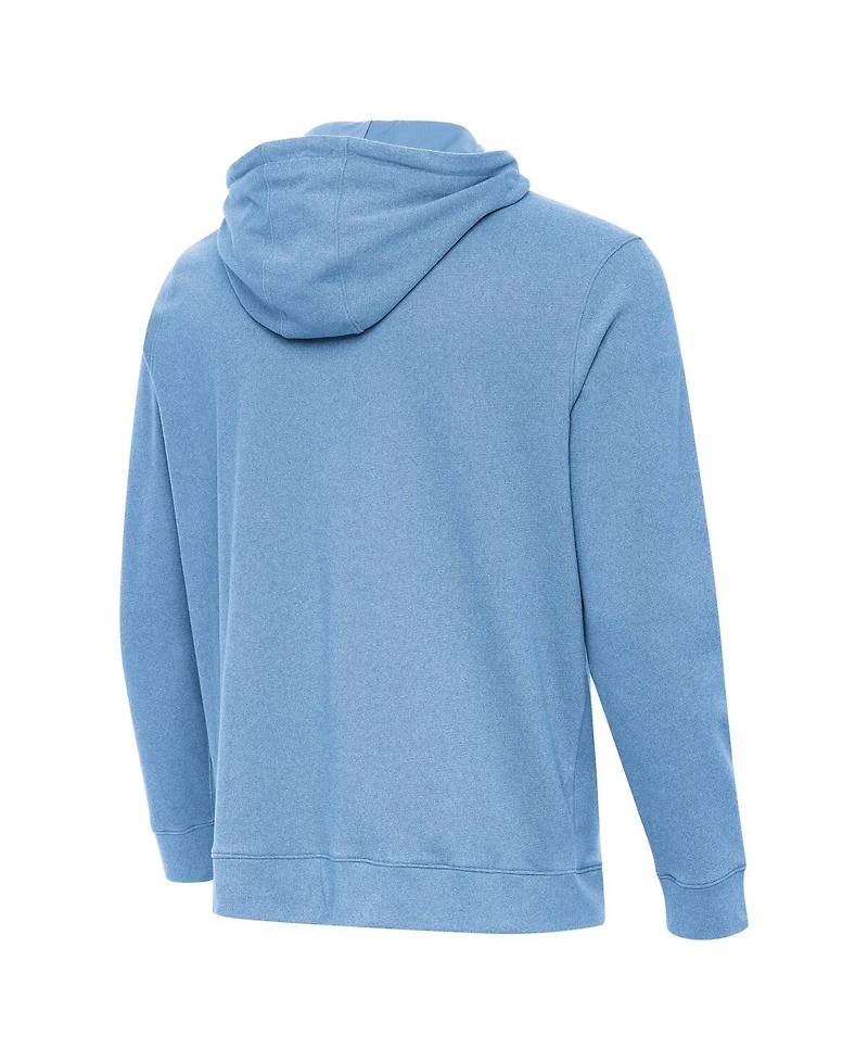 Antigua Men's Heather Powder Blue Seattle Mariners Cloud Pullover Hoodie