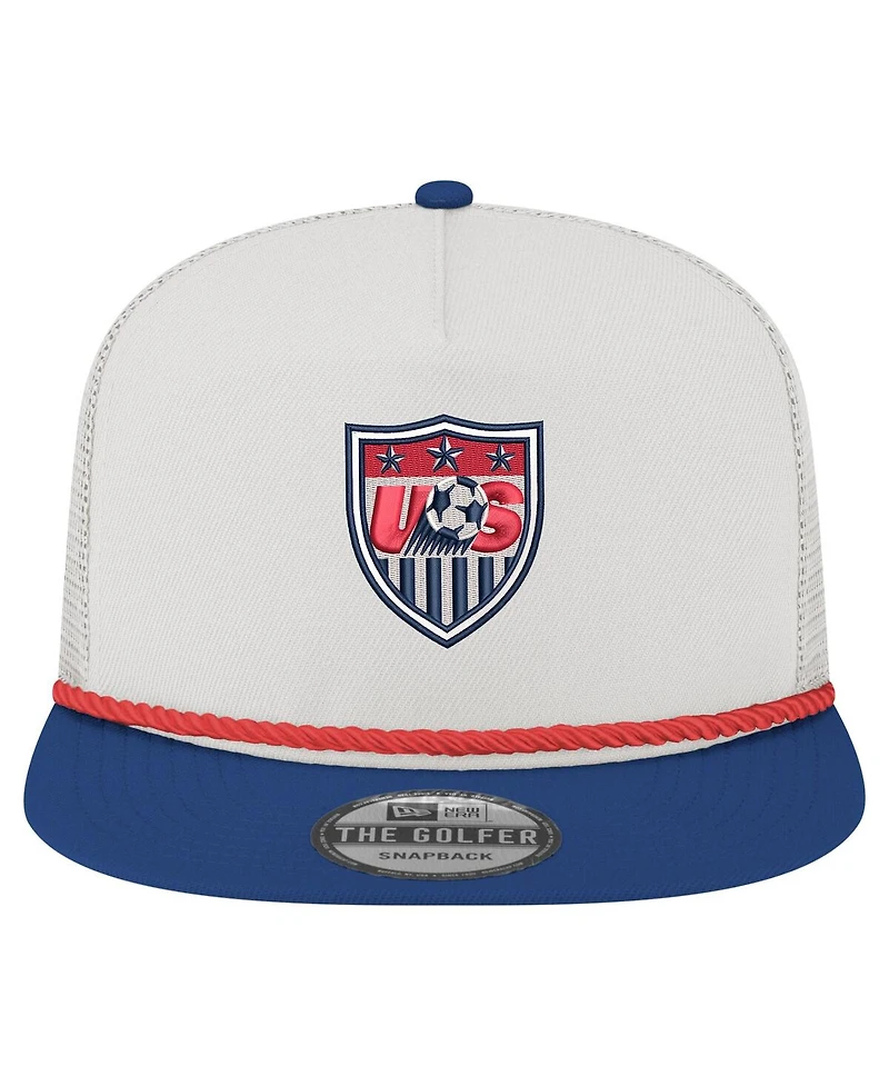 New Era Men's White Usmnt 1995 Retro Golfer Adjustable Hat