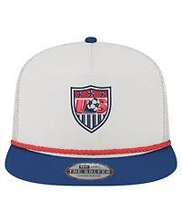 New Era Men's White Usmnt 1995 Retro Golfer Adjustable Hat