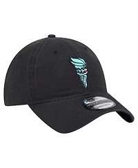 New Era Men's and Women's Black New York Liberty Core Alt Logo 9TWENTY Adjustable Hat