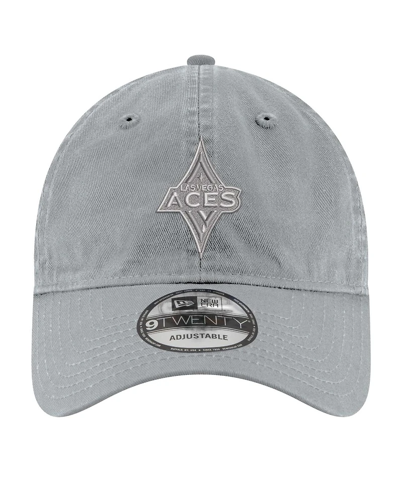 New Era Men's and Women's Gray Las Vegas Aces Core Tonal 9TWENTY Adjustable Hat