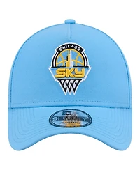 New Era Men's Sky Blue Chicago Sky Core Logo A-Frame 9FORTY Adjustable Hat