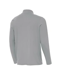 Antigua Men's Gray Philadelphia Eagles Super Bowl Lix Champions Intent Quarter-Zip Pullover Sweatshirt