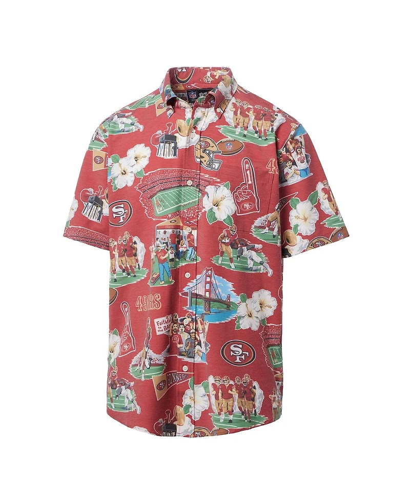 Reyn Spooner Men's Red San Francisco 49ers Scenic Button-Down Shirt
