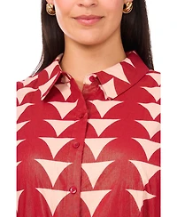 Msk Plus Collared Sleeveless Maxi Dress