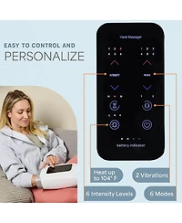LifePro Legra Hand Massager with Heat & Compression – Finger, Wrist & Palm Relief with 5 Modes – Pressure Point Therapy for Sensitive Ha