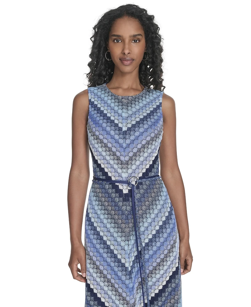 Jessica Howard Women's Sleeveless Lace Midi Dress