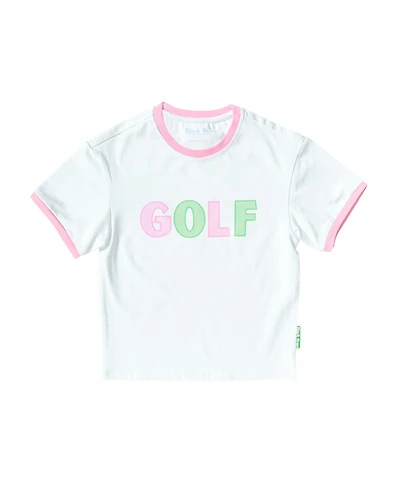 Bits & Bows Toddler Pink Golf Crewneck T-Shirt