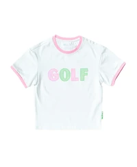 Bits & Bows Toddler Pink Golf Crewneck T-Shirt