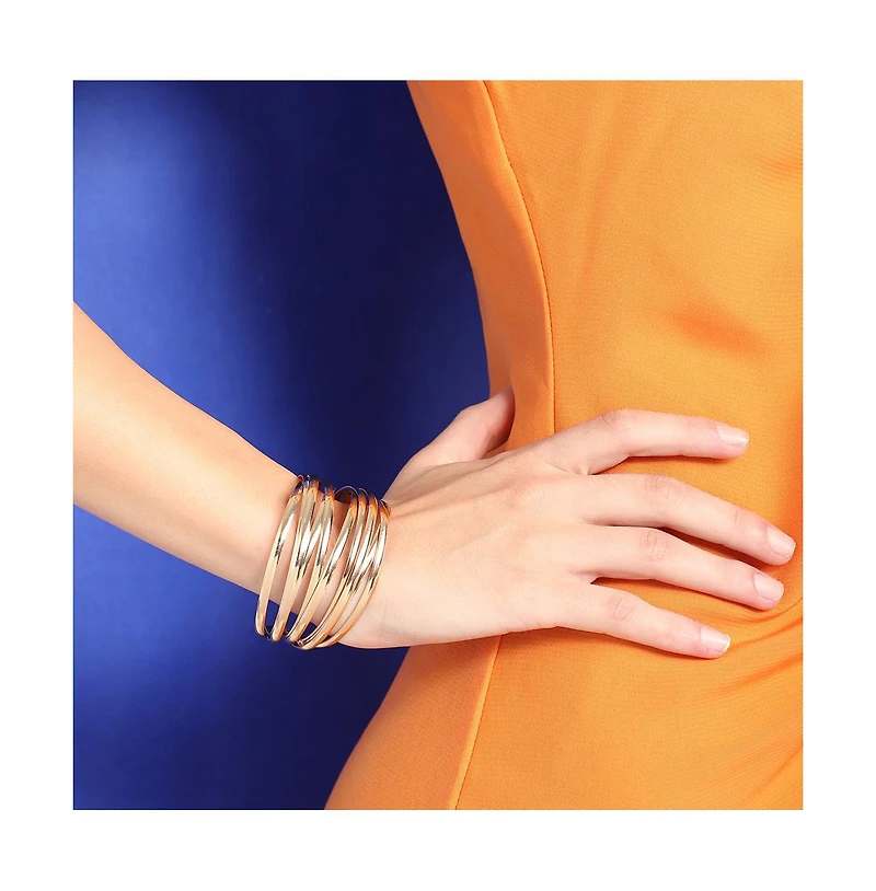 Sohi Women's Overlap Cuff Bracelet