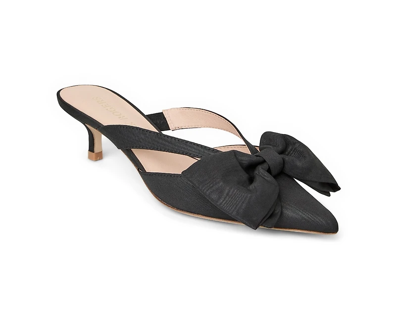 Cynthia Bow Mule - Fabric