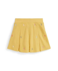 Polo Ralph Lauren Toddler and Little Girls Pony Pleated Mesh Skort