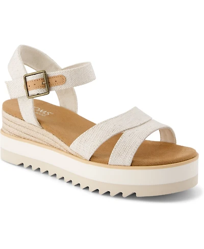 Toms Women's Louisa Open Toe Wedge Sandals