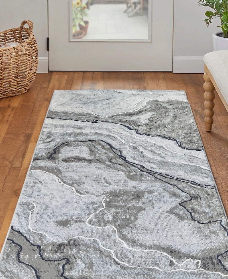 Feizy Gaspar 39KUF 2'10"x8' Runner Area Rug