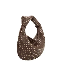 Melie Bianco Brigitte Studded Large Shoulder Bag