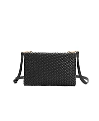 Melie Bianco Daisy Woven Small Crossbody Bag