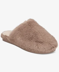 State of Day Women's Boxed Two-Tone Faux-Fur Slide Slippers, Macy's Exclusive