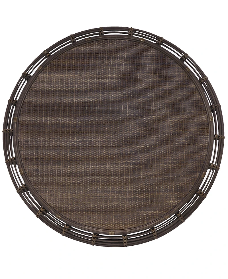 Gallerie Decor 35" Java Rattan Handwoven Coffee Table