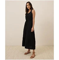 Pact Women's Organic Cotton Relaxed Slub Tank Maxi Dress