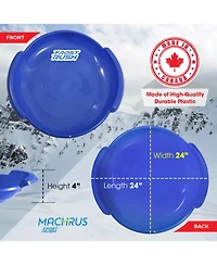 Plexalife Spiral Snow Sled with Comfortable Handles - Large Saucer Winter Snow Sled with Handles for Kids and Adults