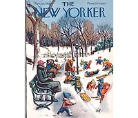 New York Puzzle Company Sledding in the Park 500 Piece Puzzle