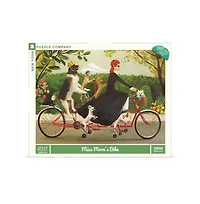 New York Puzzle Company Miss Moon's Bike 1000 Piece Puzzle