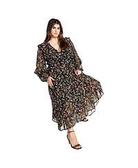 City Chic Plus Lila Maxi Dress
