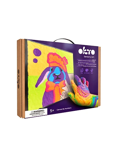 Wise Elk Okto Clay-by-Numbers Kit – "Bunny" (11.4" x 11.4")