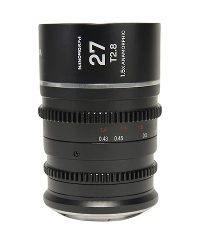 Venus Laowa Nanomorph 27mm T2.8 1.5x S35 Anamorphic Lens for Canon Rf, Silver Flare