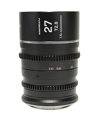 Venus Laowa Nanomorph 27mm T2.8 1.5x S35 Anamorphic Lens for Canon Rf, Silver Flare