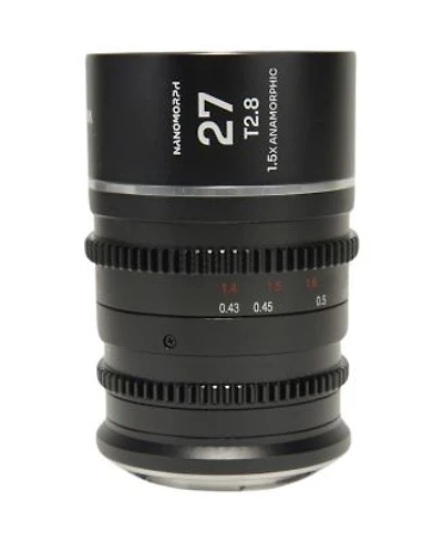 Venus Laowa Nanomorph 27mm T2.8 1.5x S35 Anamorphic Lens For Canon Rf Silver Flare
