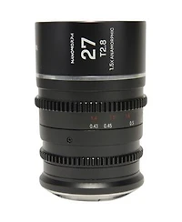 Venus Laowa Nanomorph 27mm T2.8 1.5x S35 Anamorphic Lens For Canon Rf Silver Flare