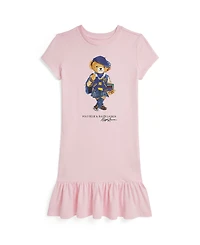 Polo Ralph Lauren Big Girls Bear Cotton Jersey Dress