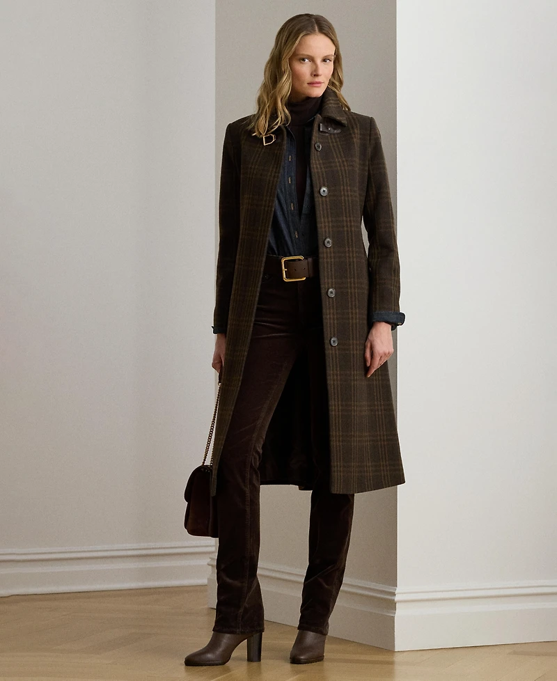 Lauren Ralph Women's Belted Single-Breasted Wool Coat