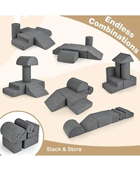 Mecale 6-Piece Baby Climbing Blocks with 30D High-Density Foam and Carrying Handles
