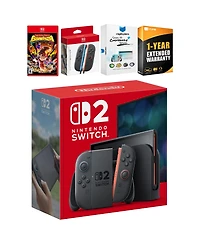 Nintendo Switch 2 Console with Donkey Kong Bonanza, Extra Joy-Cons, MightySkins Code and 1 Cps Year Extended Warranty
