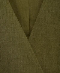 Mango Women's Linen-Blend Wrap Top