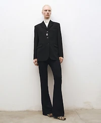 Mango Women's Straight Button Suit Blazer