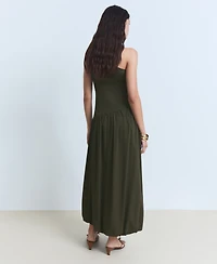 Mango Women's Asymmetrical Puffed Dress