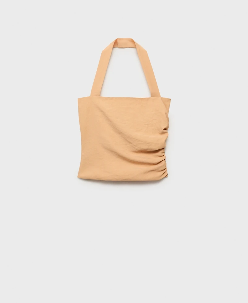 Mango Women's Gathered Detail Lyocell Top