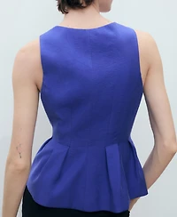 Mango Women's Modal V-Neck Top