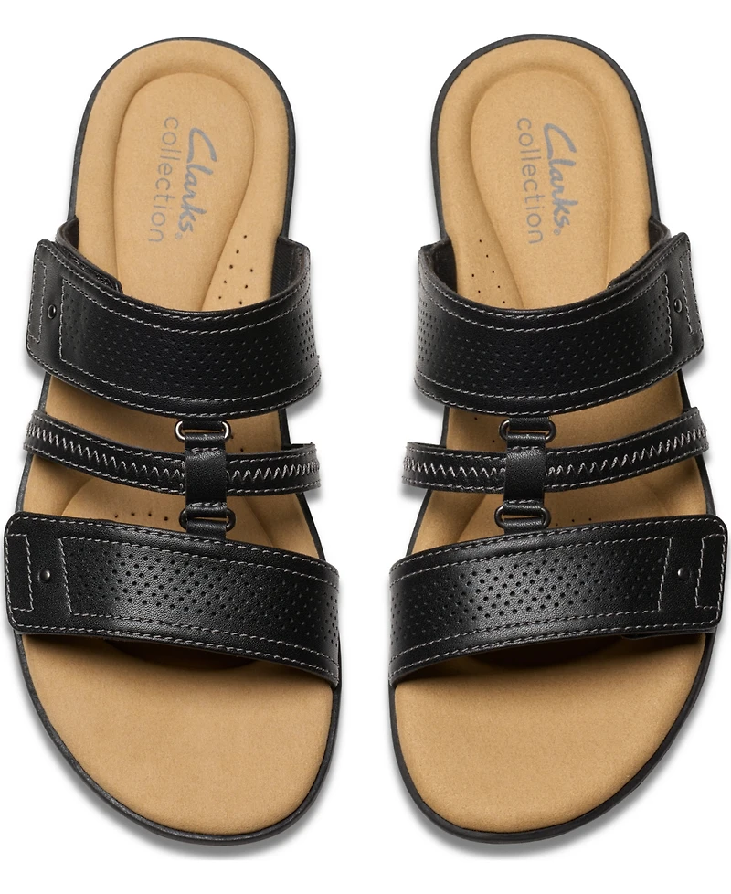 Clarks Collection Women's Elizabelle Ave Slip-On Flat Sandals