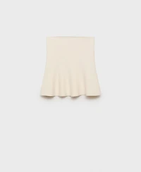 Mango Women's Strapless Knitted Top