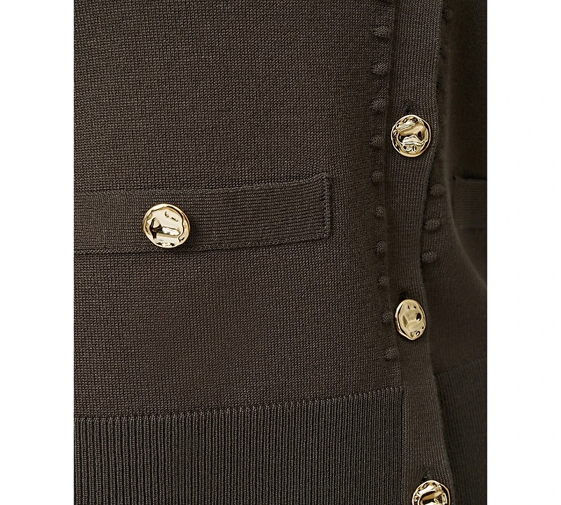 Melissa Paige Women's V-Neck 3/4-Sleeve Cardigan