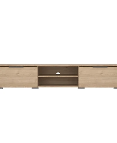 Tvilum 13.3" Wood 2 Drawer 2 Shelf Tv Stand