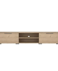 Tvilum 13.3" Wood 2 Drawer 2 Shelf Tv Stand